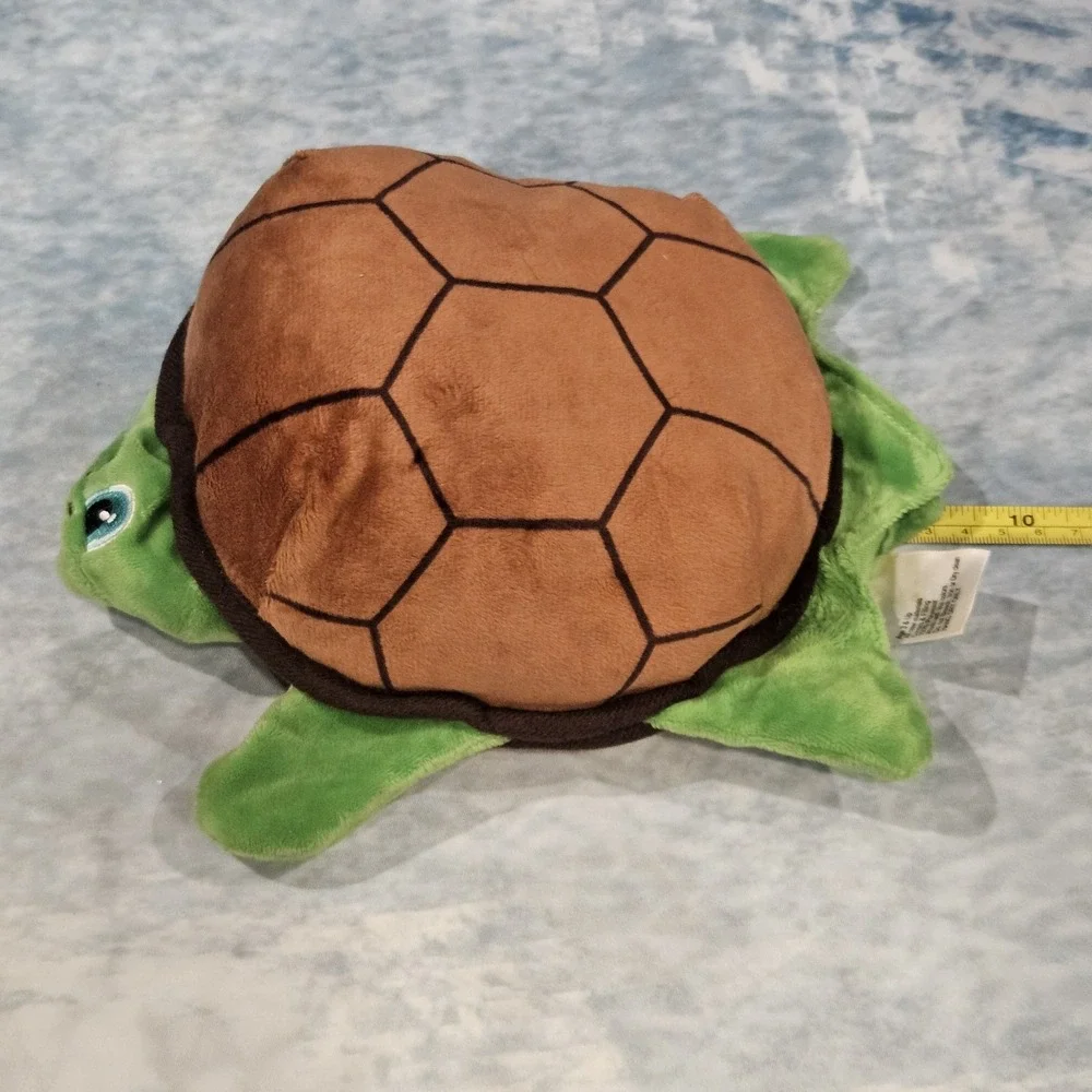 Turtle‎ Hand Puppet Plush Green Brown Interactive Kids Toy Animal Puppet READ